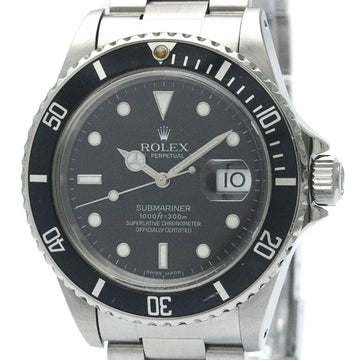 ROLEXPolished  Submariner Stainless Steel Automatic Mens Watch16800 BF568466