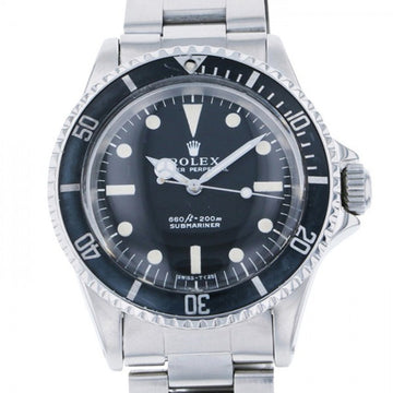 ROLEX Submariner vintage antique 5513 black dial watch men's