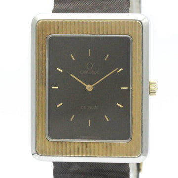 OMEGAVintage  De Ville Gold Plated Steel Hand-Winding Watch 111.0136 BF568331