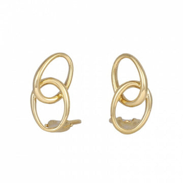 TIFFANY Double Loop Elsa Peretti Earrings/Earrings K18YG Yellow Gold