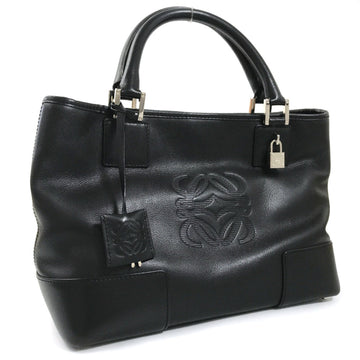 LOEWE Tote Bag Amazona Anagram Hand 2way Leather Black Ladies