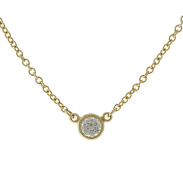 TIFFANY&Co. visor yard necklace 18k gold K18 yellow diamond ladies