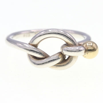 TIFFANY Ring Love Knot SV Sterling Silver 925 YG Yellow Gold No. 8 Combination Women's &Co.