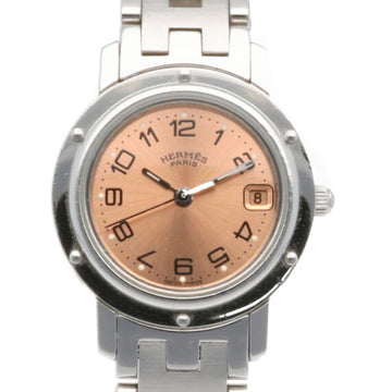 HERMES Clipper Watch SS CL4.210 Ladies