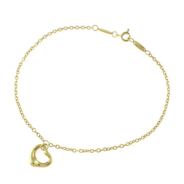 TIFFANY & Co.  K18 Bracelet Open Heart Gold Ladies 18K Accessory