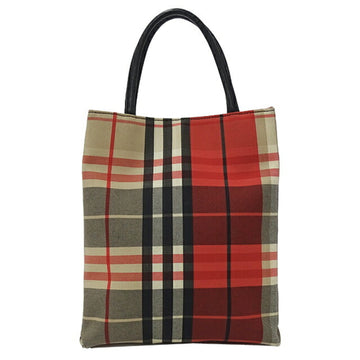 BURBERRY bag ladies brand handbag brown red beige check pattern small