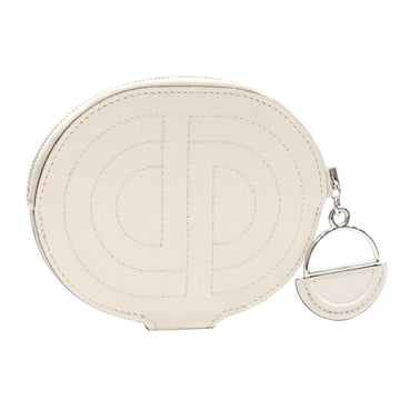 HERMES In the Loop to Go Coin Case Women's Nata Chevre Y Stamp Made Around 2020  Purse 041619