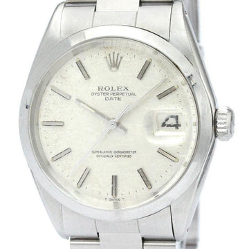 ROLEXVintage  Oyster Perpetual Date 1500 Steel Automatic Mens Watch BF562535