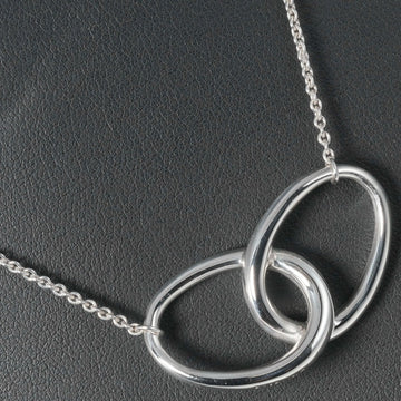 TIFFANY Double Loop Necklace Large Size Silver 925 &Co. Women's