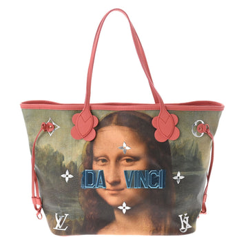 LOUIS VUITTON Da Vinci Masters Collection Neverfull MM Poppy Petal M43373 Women's Leather Tote Bag