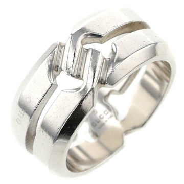 Gucci Ring Knot Width Approx. 10mm 135288 J8400 8106 Silver 925 Upper No. 17.5 Lower 20 Men's GUCCI