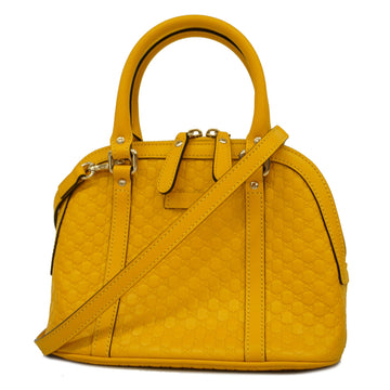 GUCCIAuth  Microssima 2WAY Bag 449654 Leather Yellow