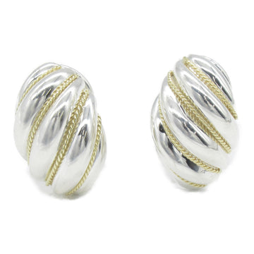 TIFFANY&CO twisted rope dome shell Earring Earring Silver Silver925 Silver