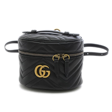 Gucci GG Marmont Backpack Rucksack Mini Leather Black 598594