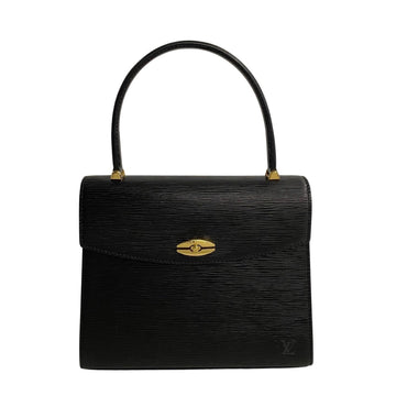 LOUIS VUITTON Malsherbe Epi Leather Handbag Tote Bag Black Noir 53934
