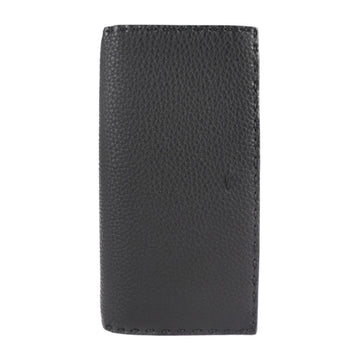 FENDI Selleria Long Wallet 7M0186 Leather Dark Gray Continental Bifold