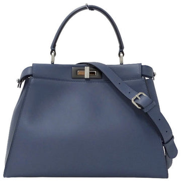 Fendi Bag Ladies Handbag Shoulder 2way Peekaboo Medium Leather 8BN290 Blue