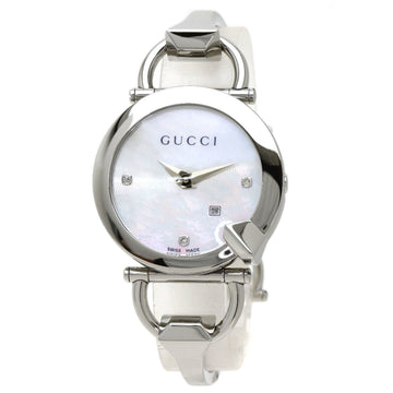 Gucci YA122.5 Chiodo 3P Diamond Watch Stainless Steel/SS Women's