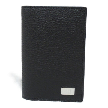 DUNHILL name card holder Black leather 19F2947AV