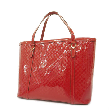 GUCCIAuth  Microssima 309613 Women's Leather Tote Bag Red Color