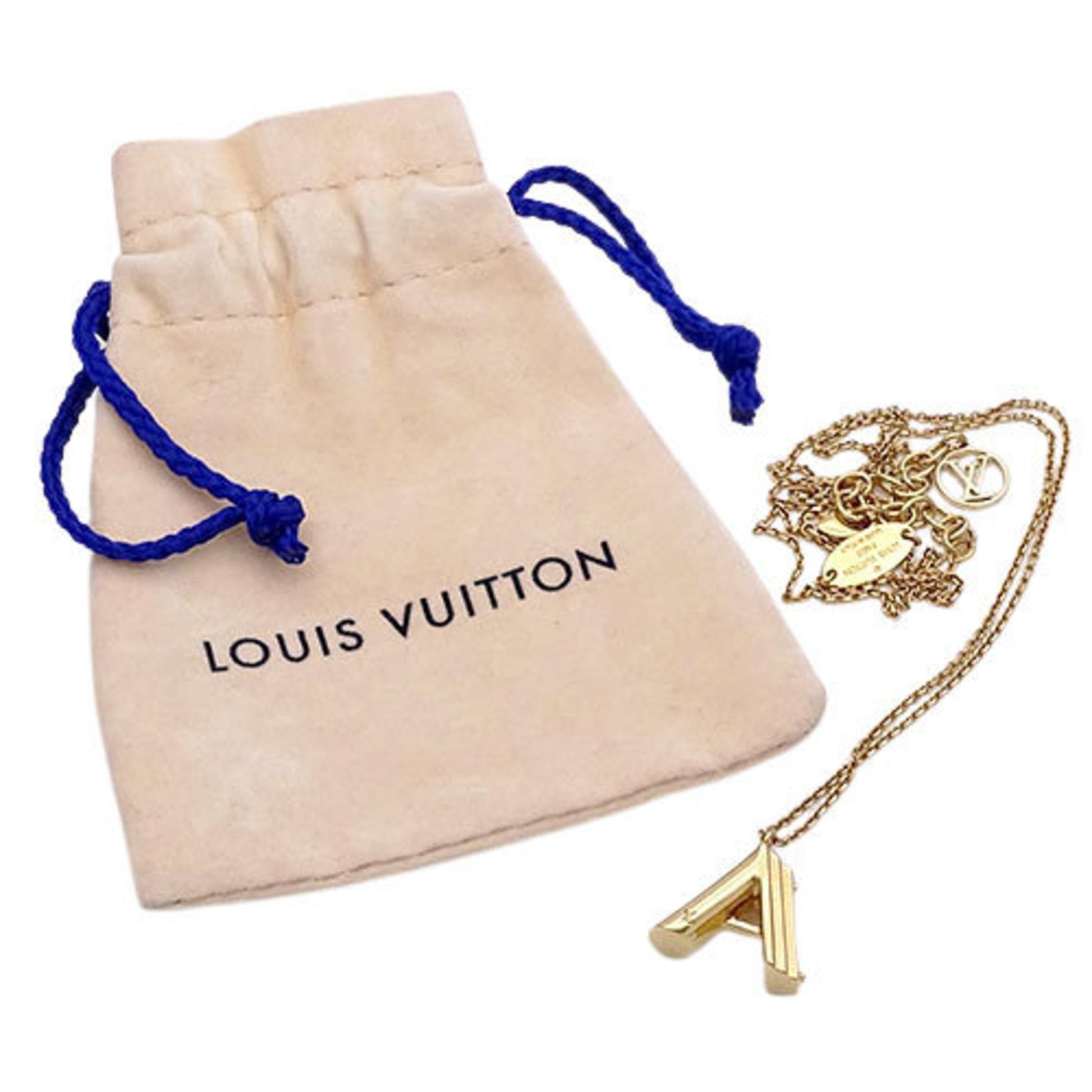 Louis Vuitton Louis Vuitton Lv & Me A Necklace M61056 Gold P13881