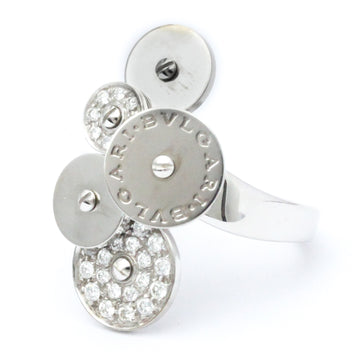 BVLGARI Cicladi Diamond Ring White Gold [18K] Fashion Diamond Band Ring Silver