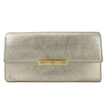CARTIER Bifold Long Wallet L3000823 Love Collection Leather Champagne Gold Accessories Women's long wallet