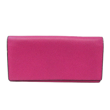 VALEXTRA V9L18 Women's Leather Long Wallet [bi-fold] Pink