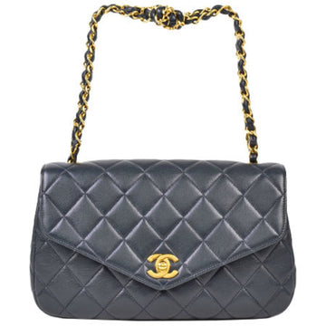 Buy Chanel Pre-loved CHANEL matelasse full flap chain shoulder bag lambskin black  gold hardware 2WAY Online