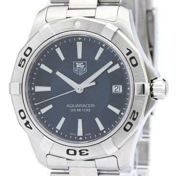 TAG HEUERPolished  Aquaracer Stainless Steel Quartz Mens Watch WAP1112 BF561858