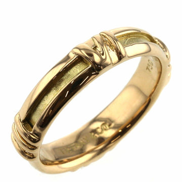 TIFFANY ring atlas new meric width about 4mm K18 yellow gold No. 11 ladies &Co.