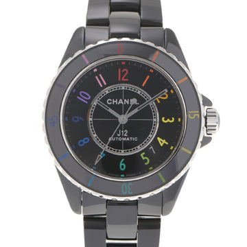 Chanel J12 electro H7122 men's black ceramic wristwatch self-winding dial