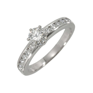 TIFFANY&Co. Engagement Channel Setting Diamond 0.35ct I/IF/3EX 6.5 Ring Pt Platinum