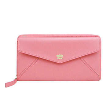 DELVAUX Women's Leather Long Wallet [bi-fold] Pink