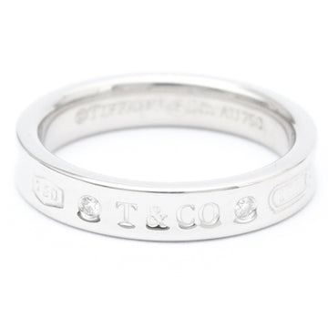 TIFFANY 1837 Ring White Gold [18K] Fashion No Stone Band Ring Silver