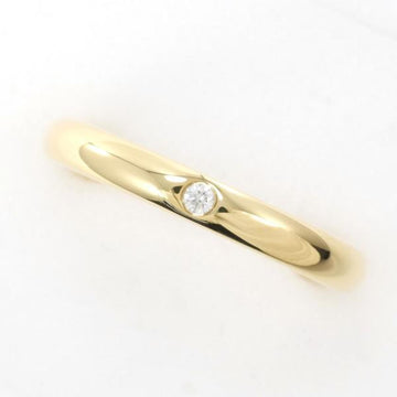 TIFFANY Stacking Band K18YG Ring No. 11 Diamond Total Weight Approx. 3.9g Jewelry