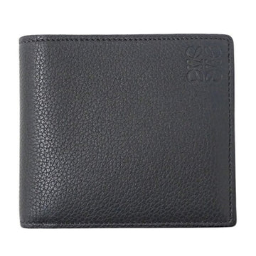 LOEWE Wallet Men's Brand Bifold Anagram Leather Gray Compact