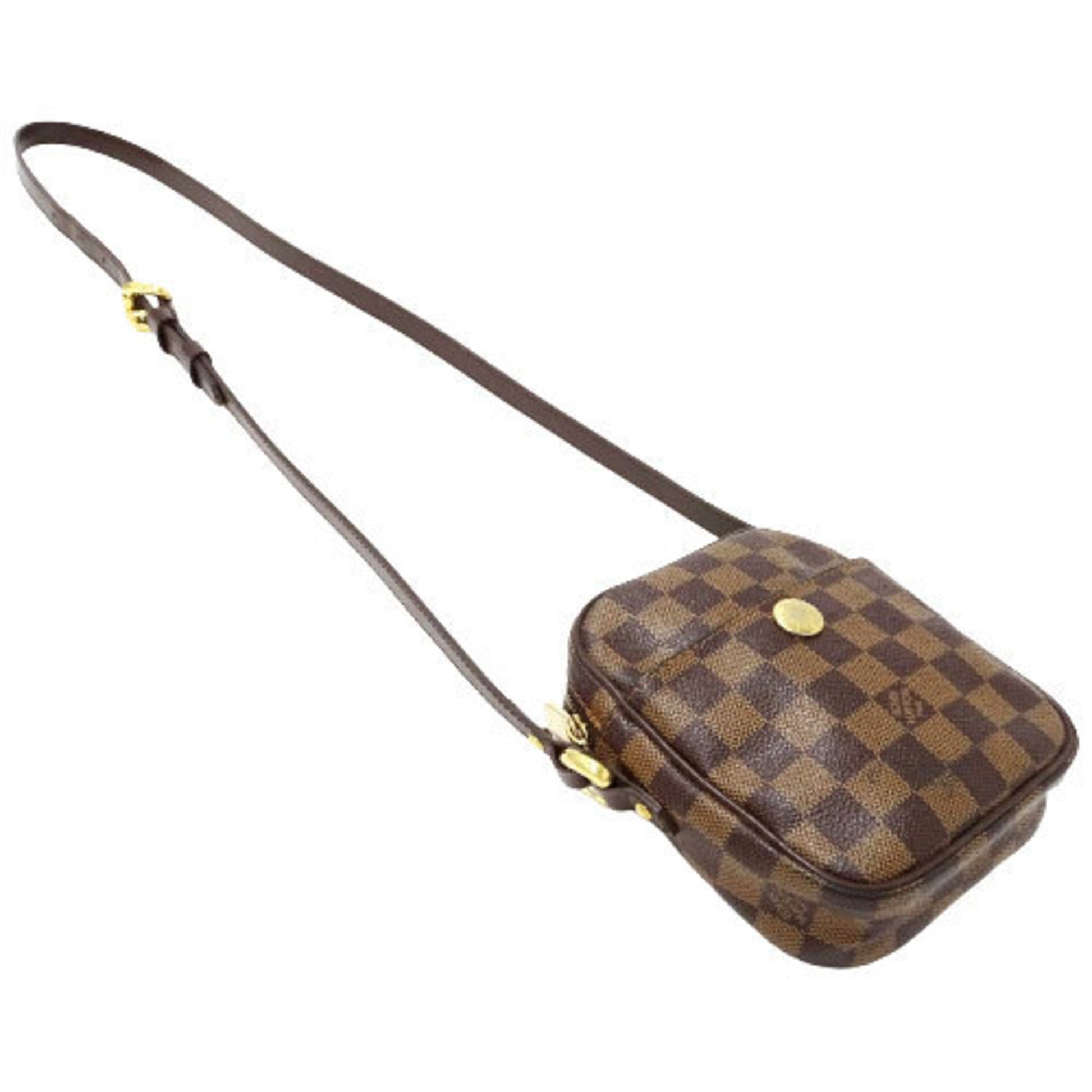 Louis Vuitton Lift Women's Shoulder Bag N60009 Damier Canvas Ebene (Brown)
