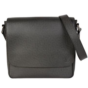 Louis Vuitton Roman PM Shoulder Bag Taiga Leather Artoise Black M32726