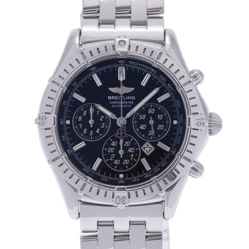 BREITLING Shadow Flyback A35312 Men's SS Watch Automatic Black Dial