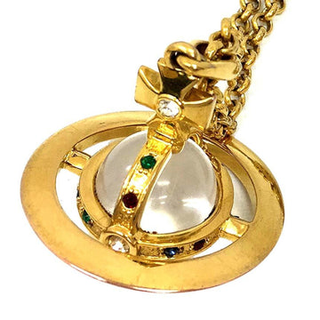 VIVIENNE WESTWOOD Small Orb Pendant Gold Color Long Chain SMALL ORB