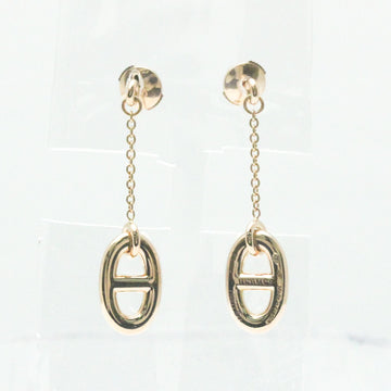 HERMES Chaine D'Ancre No Stone Pink Gold [18K] Drop Earrings Pink Gold