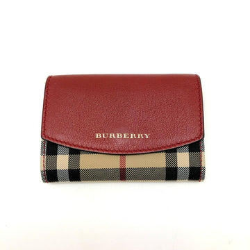 BURBERRY Card Case Canvas Leather Women's ITV5YEW50VL6