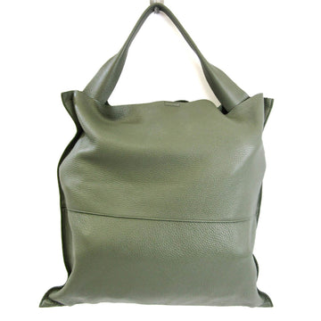 JIL SANDER Women's Leather Tote Bag Green