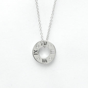 TIFFANY Atlas Pierced Diamond Necklace White Gold [18K] Diamond Men,Women Fashion Pendant Necklace [Silver]