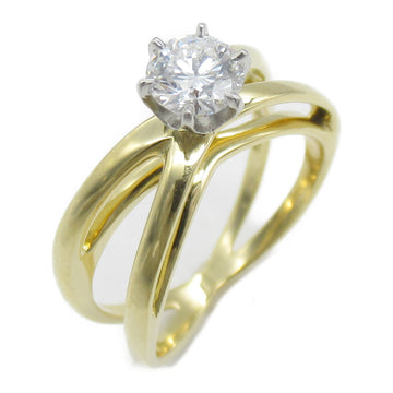 TIFFANY&CO 1 grain earring Ring Clear K18 [Yellow Gold] Clear