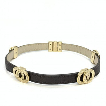 BVLGARI double coil leather bracelet