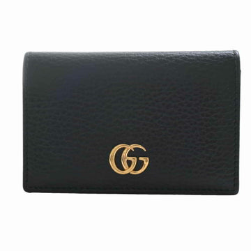 Gucci GG Marmont Leather Card Case Business Holder Black