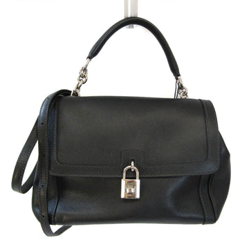 DOLCE & GABBANA Women's Leather Handbag,Shoulder Bag Black