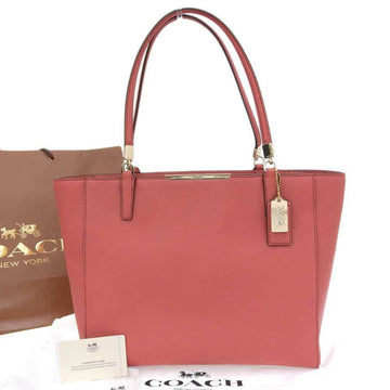 COACH Madison tote bag saffiano leather pink 29002